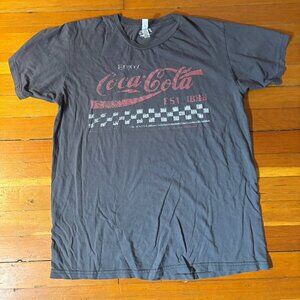 Coca Cola Faded Gray Mens Small Tee